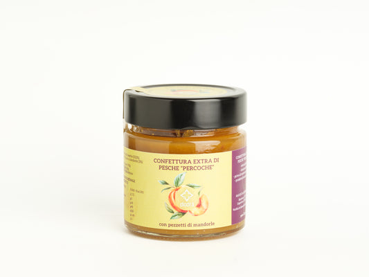 Confettura extra di pesche percoche - con mandorle
